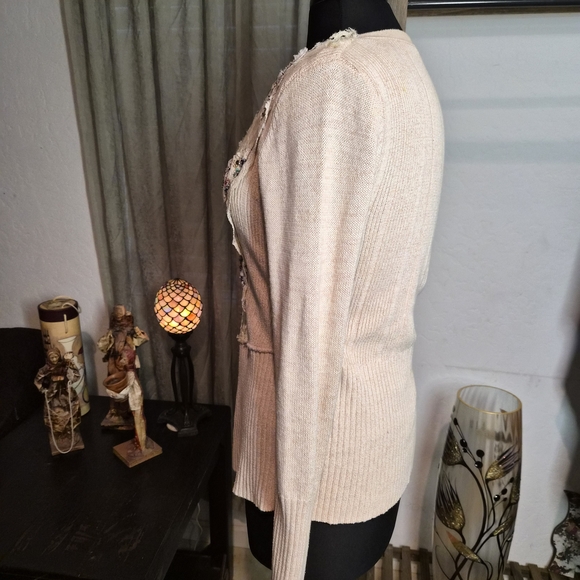Free People Cream Knit Cardigan - Picture 4 of 7